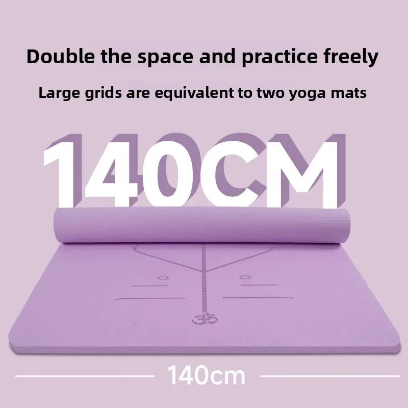 New Able Large Double Yoga Mat Thickened 12mm Widened Mat Parent-child Family Fitness Dancing Sound Insulation