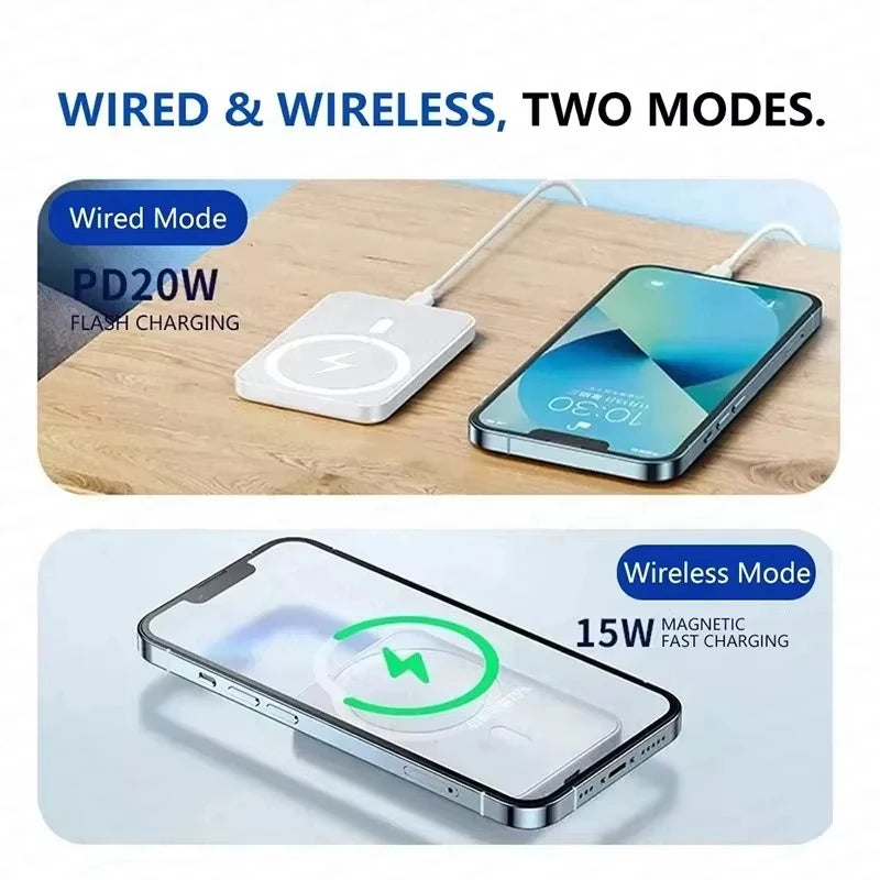 Magnetic Power Bank 50000mAh - Fast Wireless Charger for iPhone Tidesmit