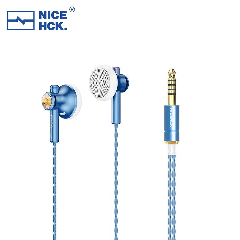 15.4mm LCP Diaphragm Wired Earphones by Tidesmit - High-Fidelity Audio 4.4mm No Mic Tidesmit