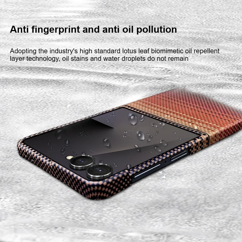 Samsung Galaxy Z Flip 7 Aramid Fiber Case with Magnetic Holder Tidesmit