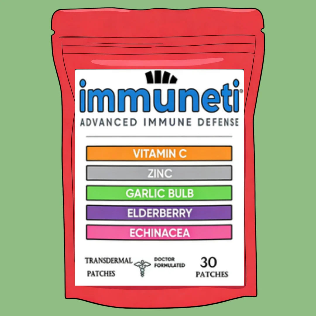 Immune Support Transdermal Patches Zinc, Vitamin D3 , Vitamin C And Elderberry - Immune Booster Antioxidant 30 Patches