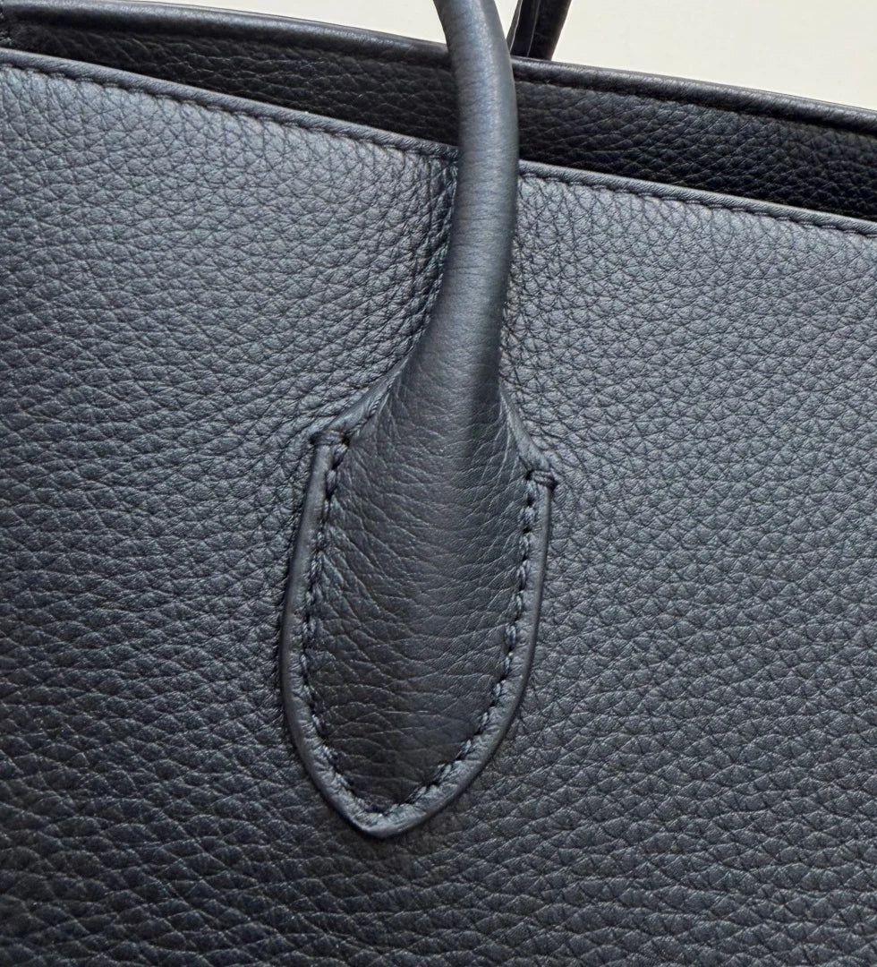 2026 new cow spine leather large capacity shoulder bag, leather handbag, commuting leather women's bag, high-end customized vers