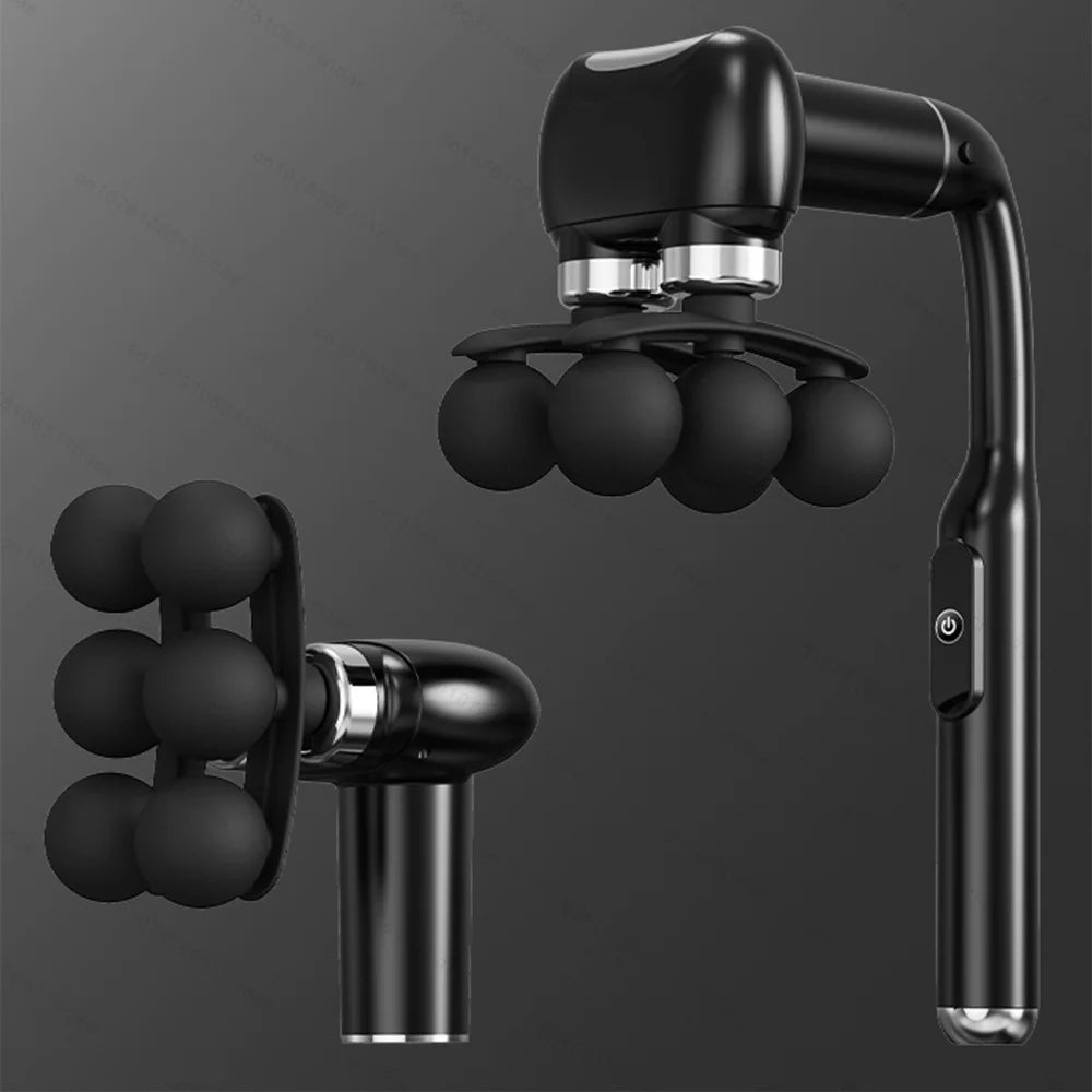 Deep Tissue Massage Gun: Rechargeable Percussive Muscle Recovery Tool Fascia Gun Black Tidesmit