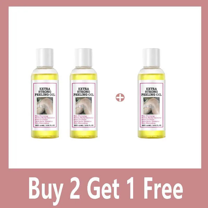 Exfoliating Yellow Skin Oil For Body Skin Moisturizing Nourishing Brightening Firming Moisturizing Massage＆Beauty Care Oil 110ml