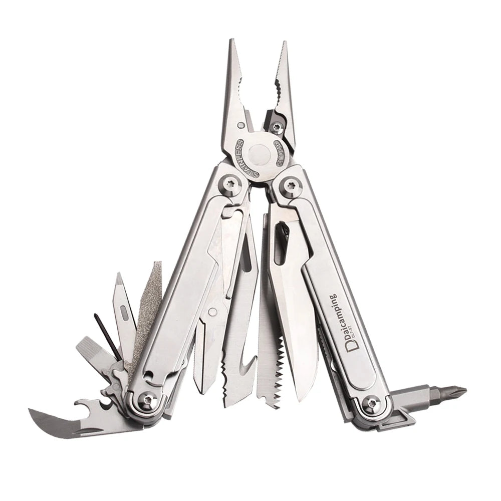 Daicamping DL7 Titanium G10 Stainless Handle Outdoor Camping Folding EDC Multi Tools Pliers Hand Tools Set Multi-tools Kit