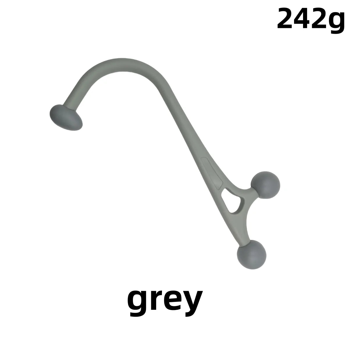 Back Massage Stick for Pain Relief - Ergonomic Deep Tissue Tool Back Massage Instrument GREY-1PC Tidesmit