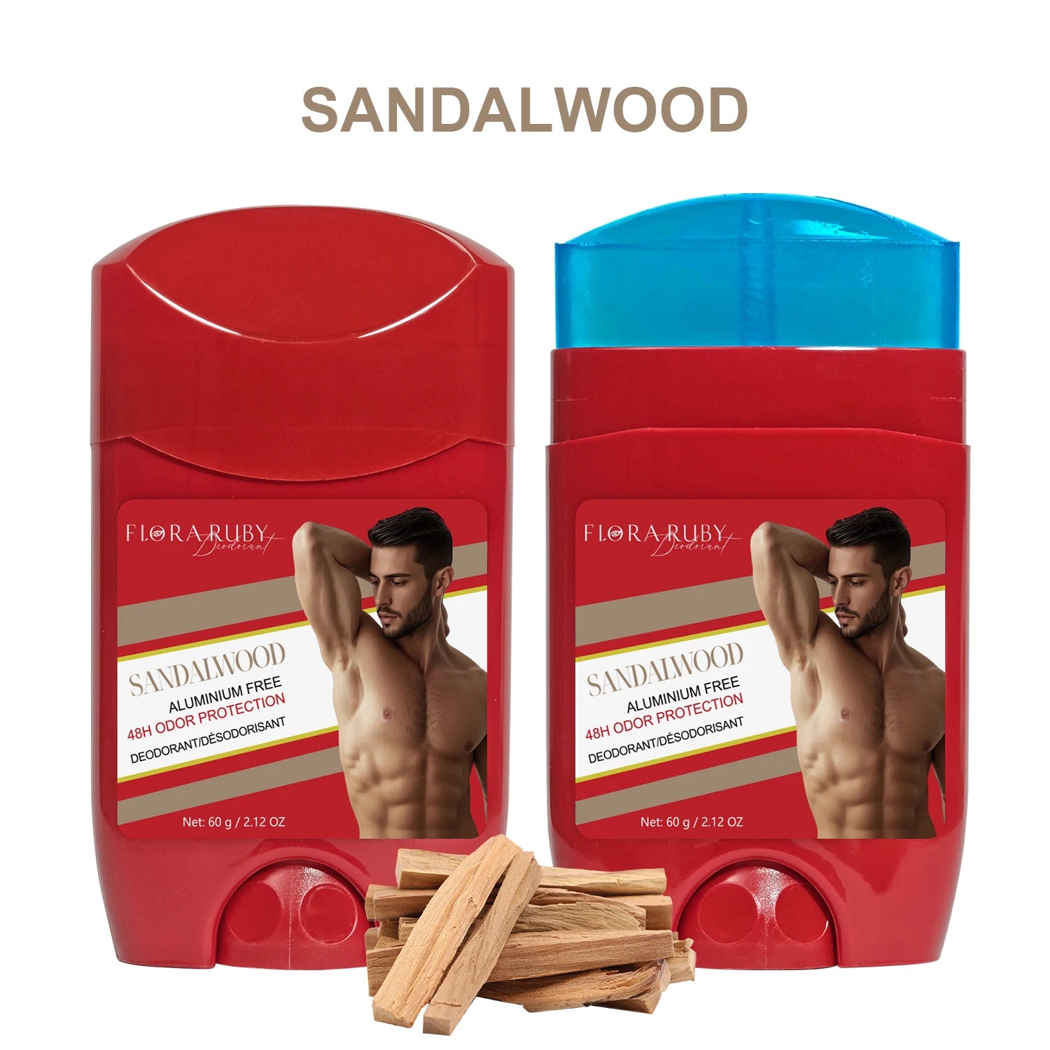 Tidesmit Aluminum Free Deodorant for men with 48H sweat defense, odor protection, and a refreshing Pure Sport scent.