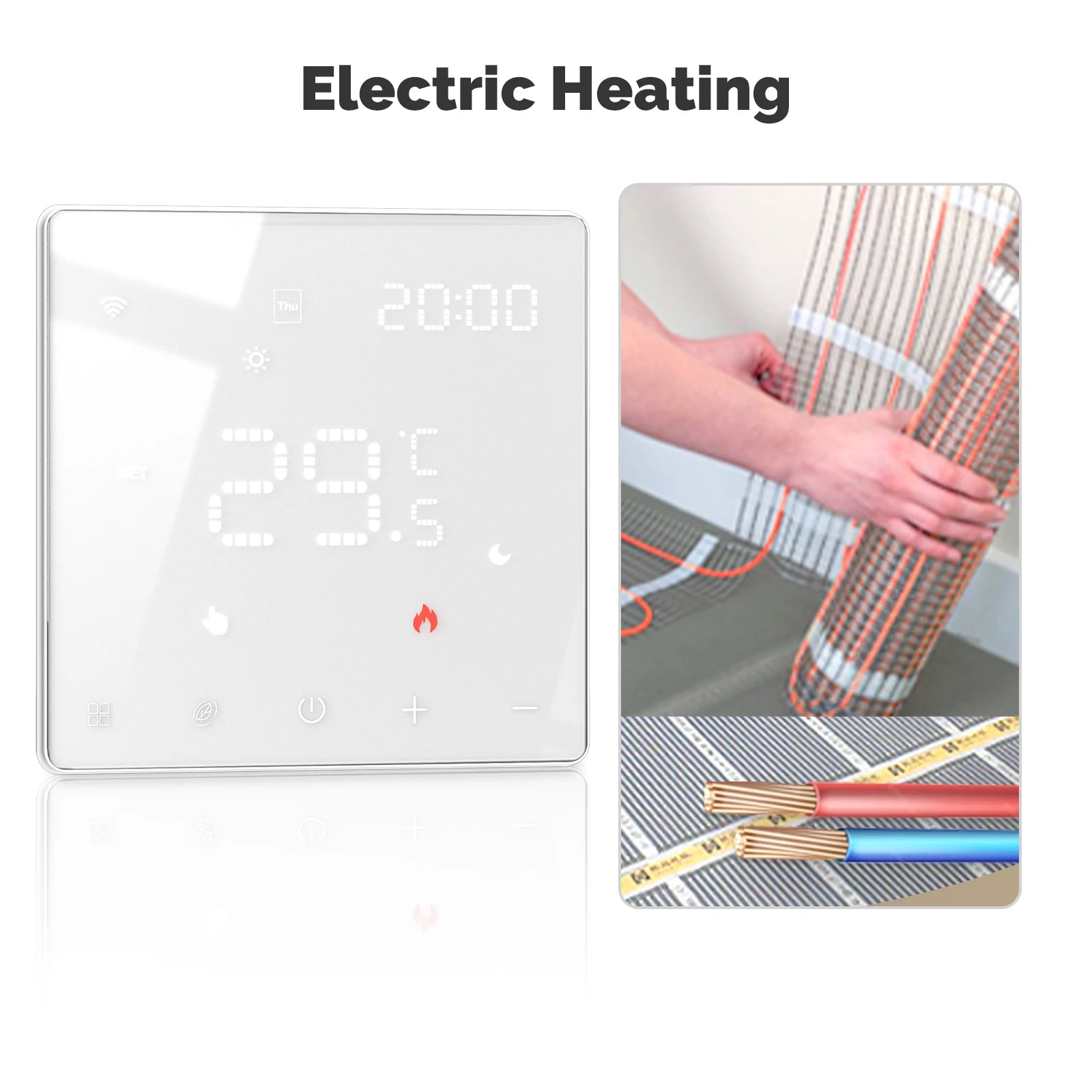 MOES Smart Tuya ZigBee WiFi Thermostat Programmable Controller Water Boiler Electric Heating Works with Alexa Google Assistant