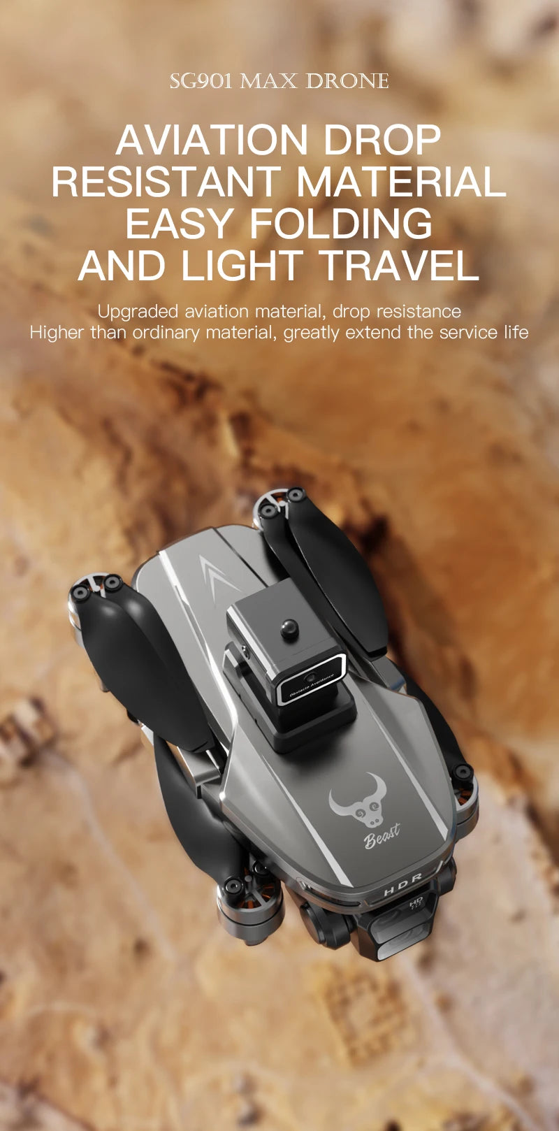 4K GPS Drone with HD Camera - Foldable Obstacle Avoidance Tech Tidesmit