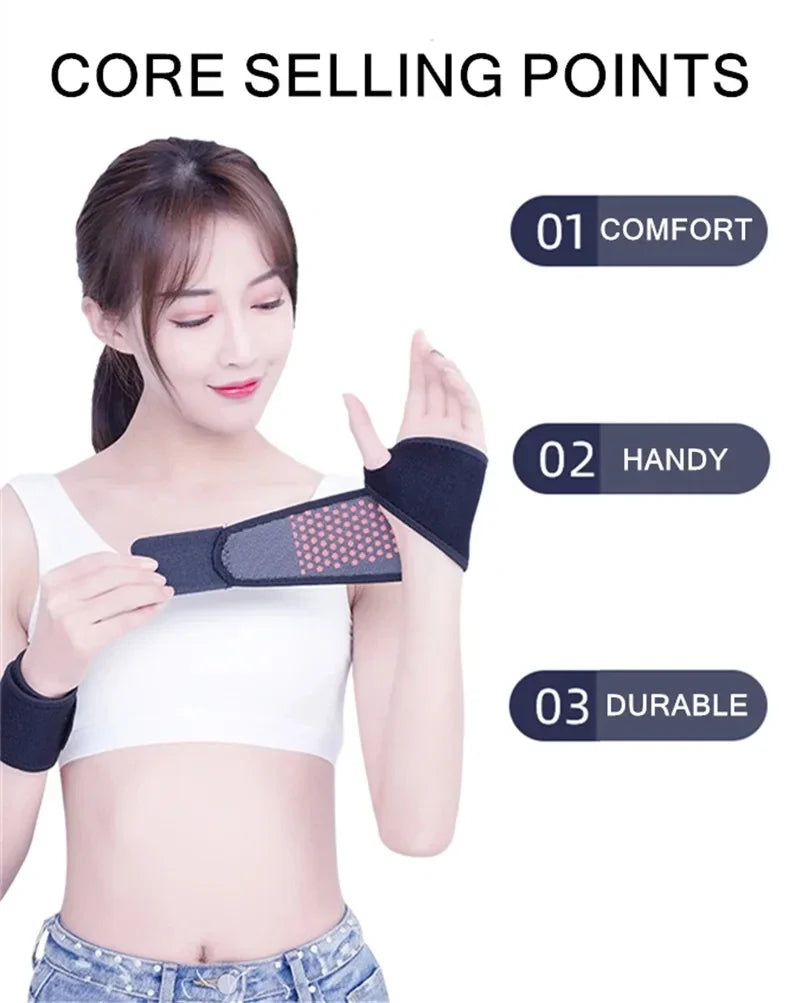 Adjustable Breathable Wrist Brace Warm Sports Wrist Support Wrap Pain Relief Wrist Guard for Men Women Daily Fitness Workout