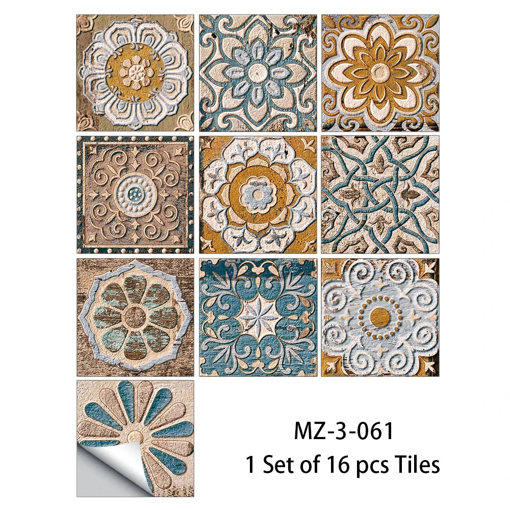 29 Styles Thickened Frosted Tiles Floor Sticker Kitchen Bathroom Home Renovation Wallpaper Waterproof Non-slip Art Wall Decals