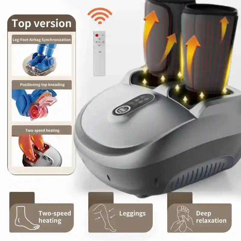 Electric Foot Massager: Shiatsu Deep Tissue Heat Therapy by Tidesmit Massage Roller Tidesmit