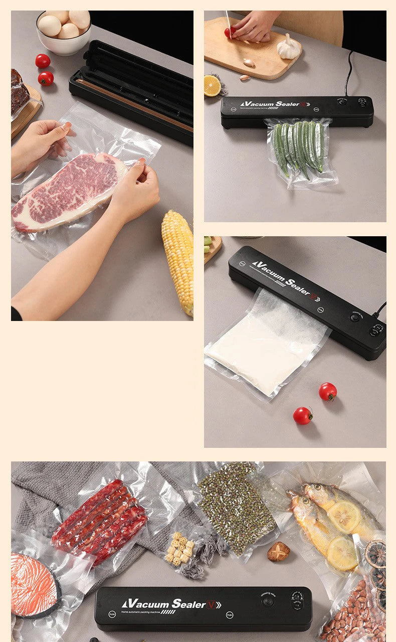Vacuum sealing machine small food packaging machine fully automatic sealing cooked food compression plastic sealing machine