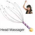 Steel Wire Head Massager - Octopus Scalp Tool for Tension Relief Massage Roller color random 1 pcs Tidesmit