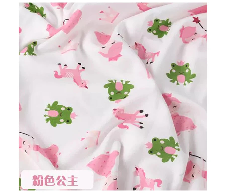 Baby Fabric Knit Jersey Print Fabric Sewing Material for Children's Garment 50*185cm Brocade Fabric Organic Fabric  Knitted