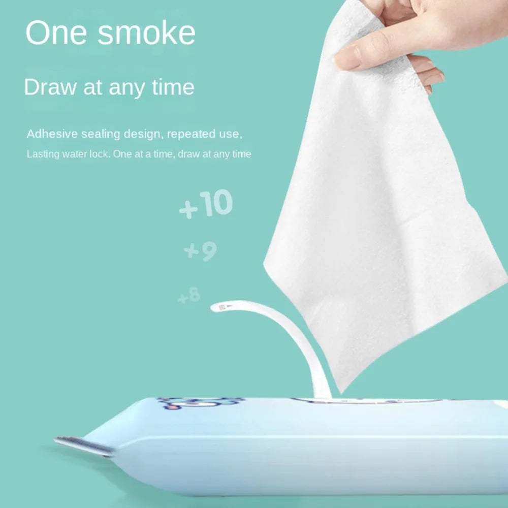 10Pcs/Pack New Spunlace Nonwoven Fabric Baby Wipes Portable EDI Pure Water Baby Care Tools Extractable Disposable Wet Wipes