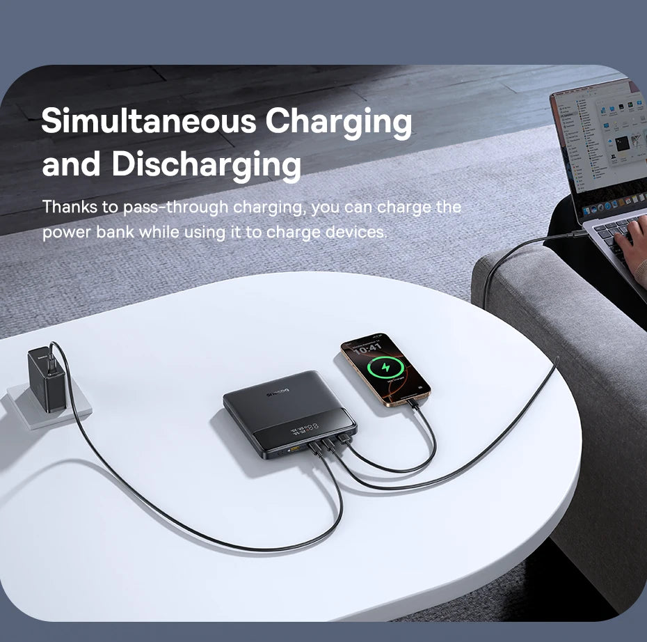 100W Fast Charging Power Bank 20000mAh PD for Laptops by Tidesmit Tidesmit