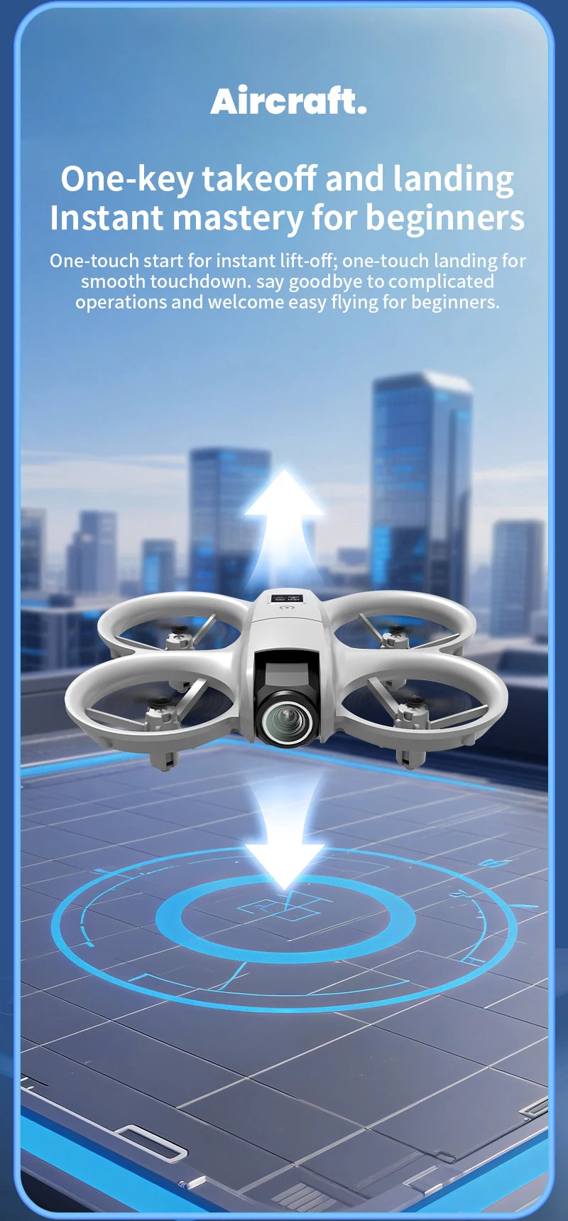 4K FPV Camera Drone H135 - Foldable RC Quadcopter with Wide Angle Lens Tidesmit
