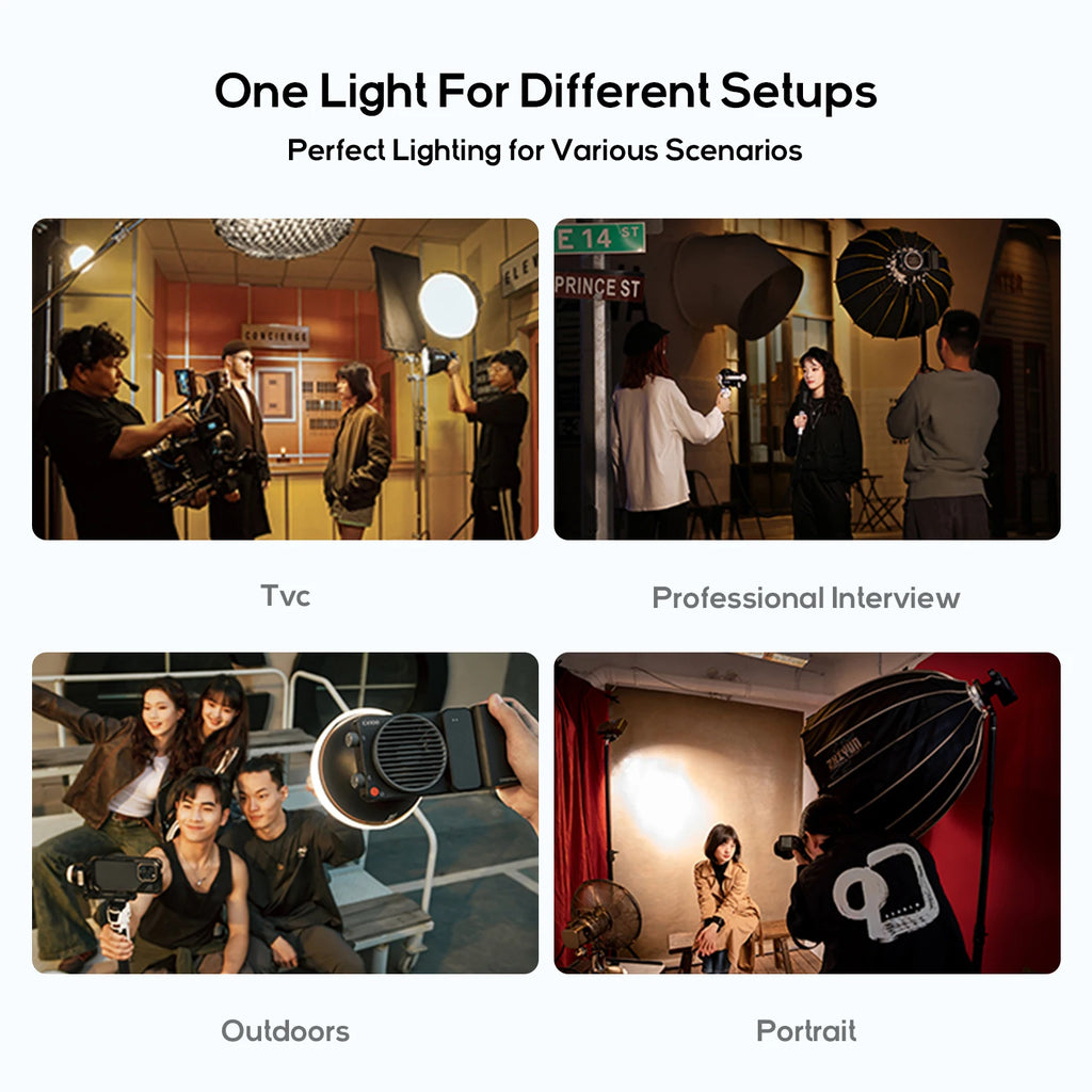 ZHIYUN CINEPEER CX100 100W Pocket COB LED Light for Content Creation Tidesmit