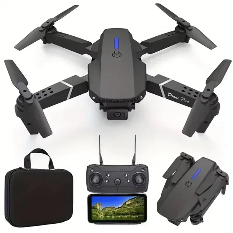 4K WiFi FPV Camera Drone - Foldable RC Quadcopter with HD Lens Tidesmit