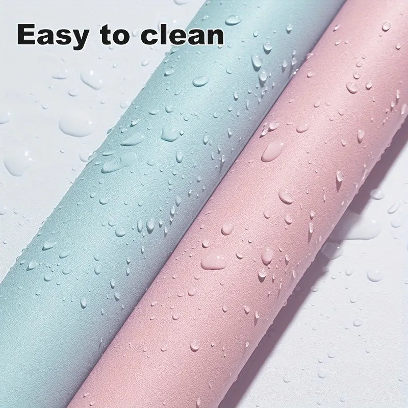 1roll 1/2/5/10m PVC DIY Self-adhesive Waterproof Wallpaper Renovation Kitchen Cabinets Decorative Films Vinyl Wall Stickers