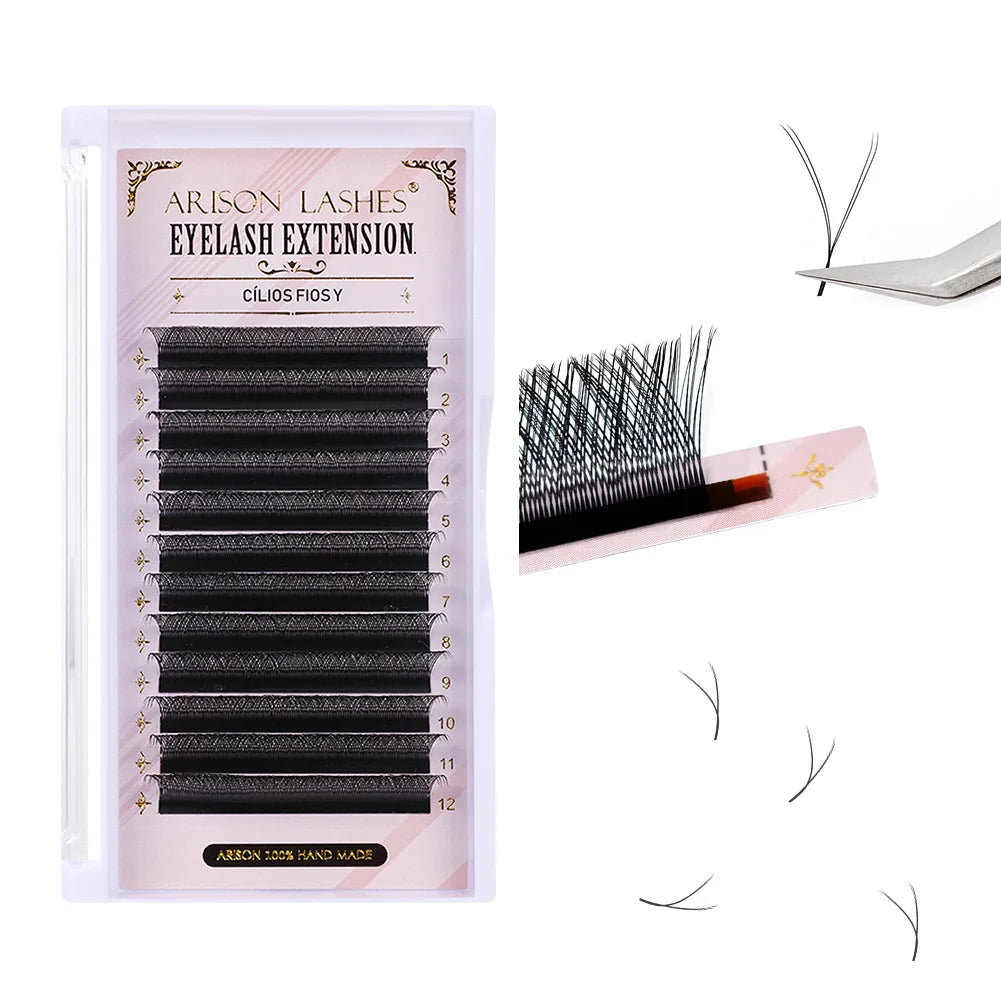 W Shape 7D Volume False Eyelashes 0.07mm D Curl - Soft Faux Lashes False Eyelashes Tidesmit