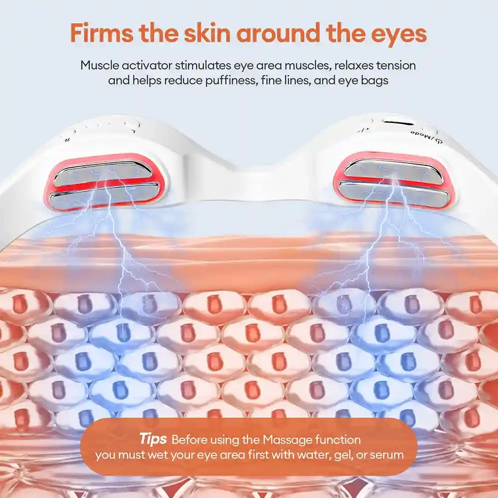 3D Heated Eye Massager Glasses - Portable Fatigue Relief USB Device Eye Massage Instrument Tidesmit