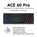 MCHOSE ACE68 Magnetic Keyboard Wired Mechanical Gaming 0.01mm RapidTrigg 8000Hz SOCD/Rs 0.125ms 128K Sampling Rate for Logitech