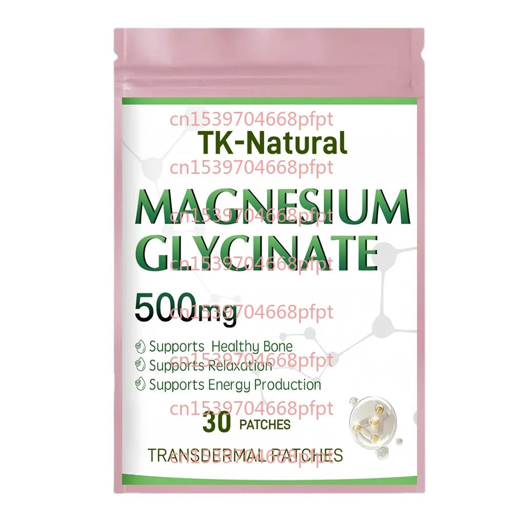 30 Patches Magnesium Glycinate Transdermal Patches with Vitamin B6 Magnesium Citrate  for Immune System,Energy Support