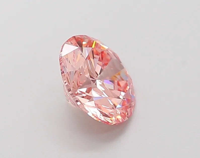 1.50 Carat Brilliant Fancy Intense Pink Lab Grown IGI Certified Loose Gemstone Anniversary Ring