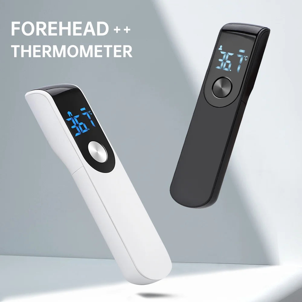 Wrist Blood Pressure Monitor LED English Voice Broadcast Tonometer BP Monitor Non Contact Infrared Medical Thermometer