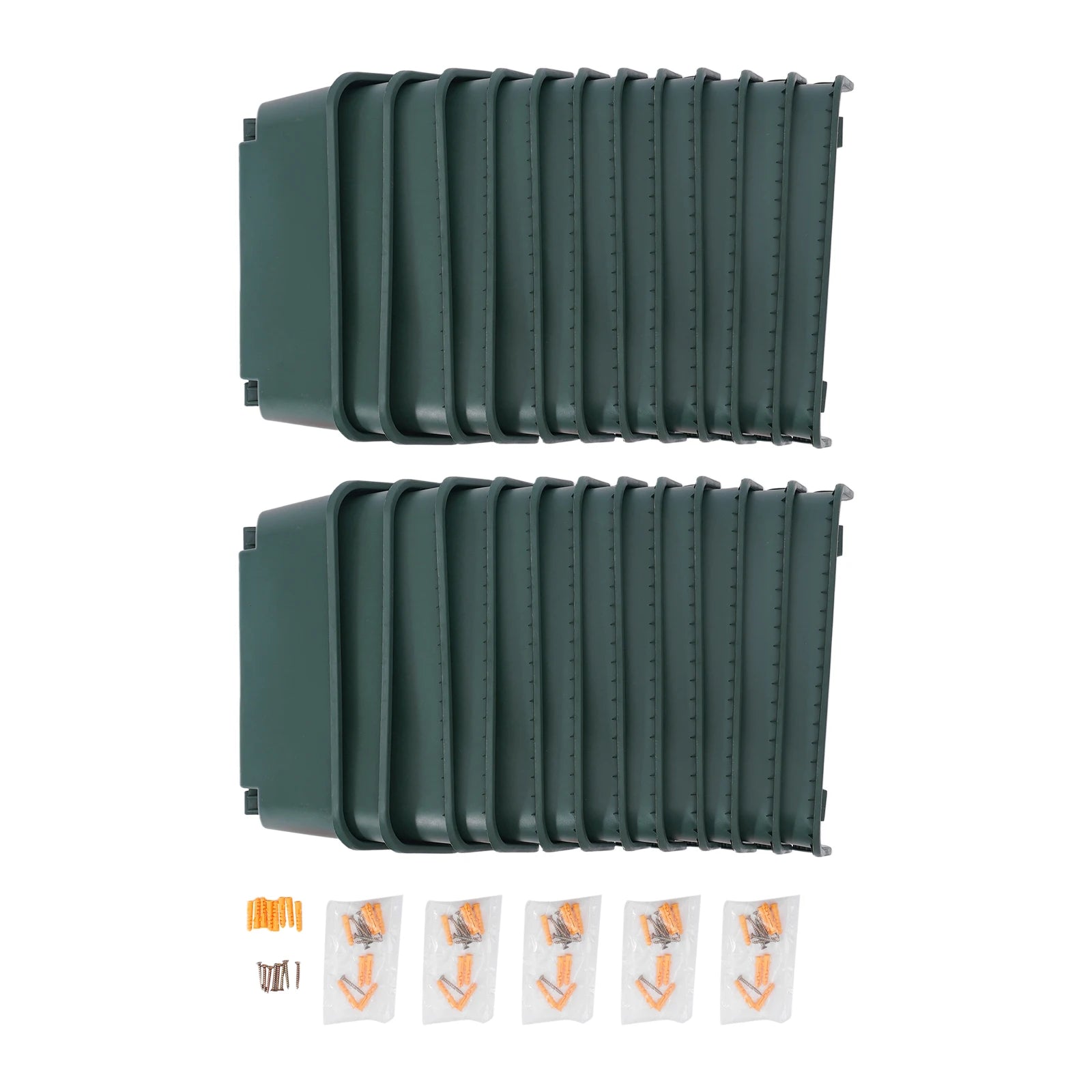 24PCS Vertical Garden Planter 3kg Wall Mounted Planter Wall Hanging Flower Pot Decor for Gardens Terraces Balconies