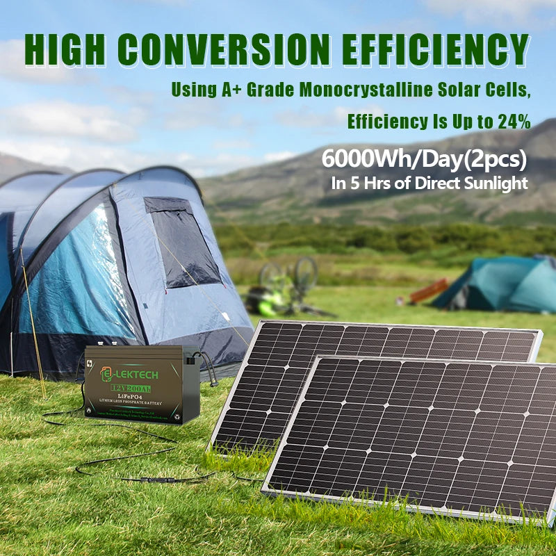 3000W Foldable Portable Monocrystalline Solar Panel 18V High Output Solar Generator for Home RV Camping Off Grid Energy