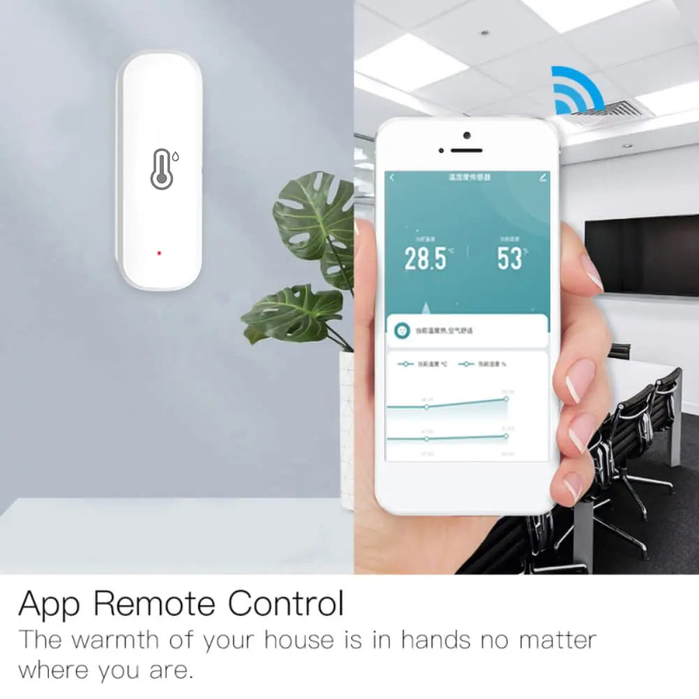 WiFi Temperature Humidity Sensor – Smart Home Remote Climate Monitor Tidesmit