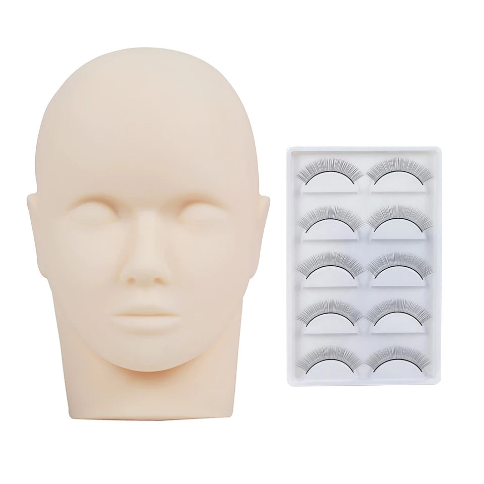 Tidesmit mannequin training head with removable eyelids for professional eyelash extension and face makeup practice