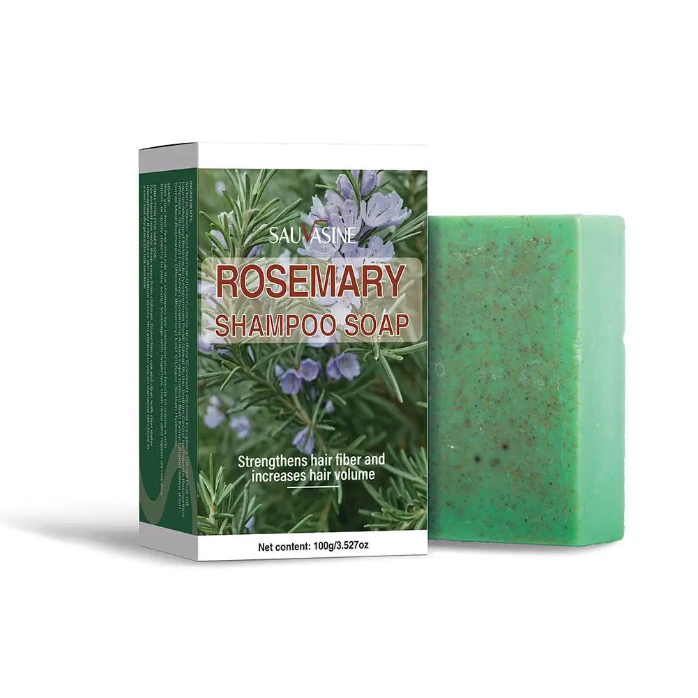Rosemary Shampoo Bar For Hair Growth Anti Hair Loss Biotin Volumizing Hair Soap Strengthening Thickening Scalp Treatment 100g