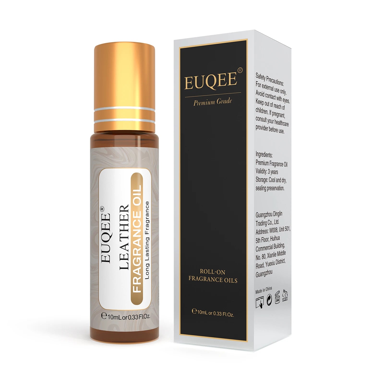 EUQEE 10ml Premium Men's Fragrance Oil For Car Diffuser Aromatherapy Vanilla Musk Leather Amber Romance Aroma Essential Oils