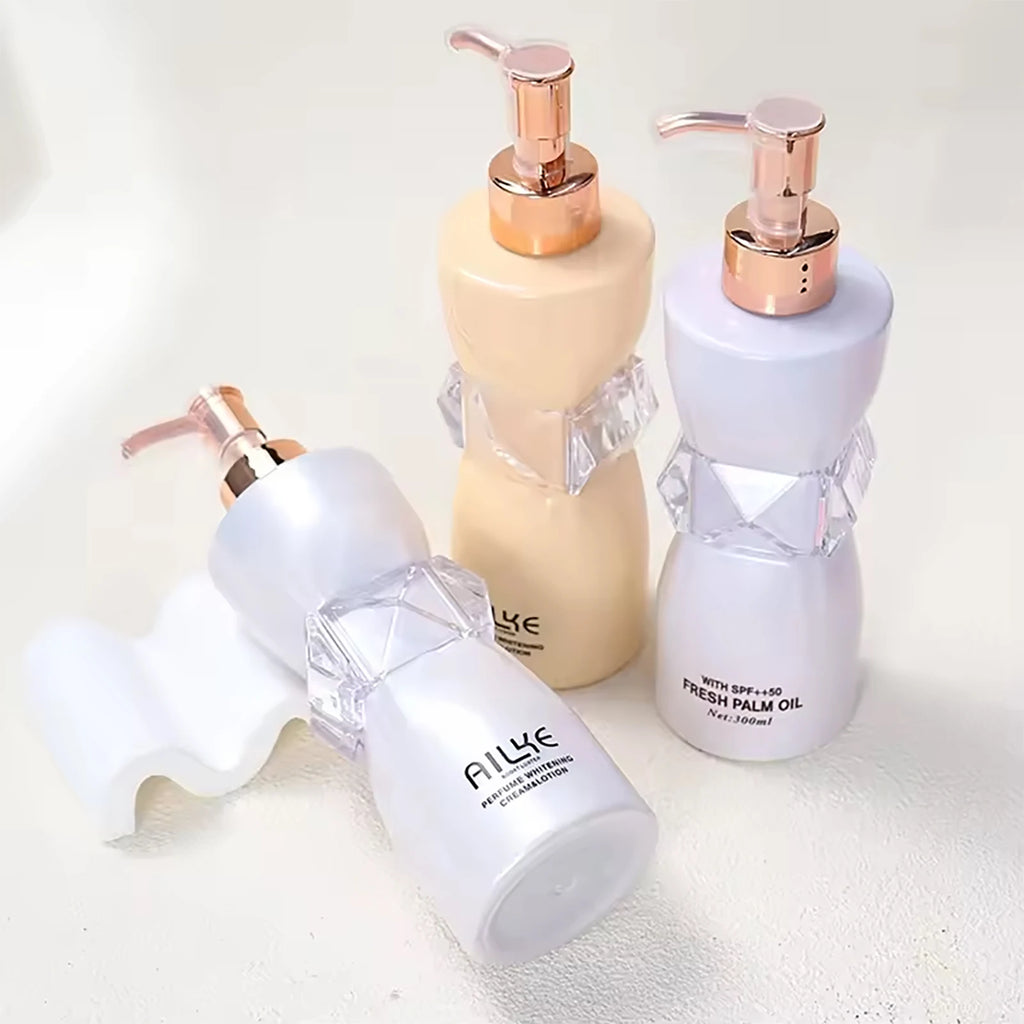 AILKE Collagen Whitening Body Lotion, Intense Moisturizing Cream for Women, Reduce Dark Spots, Melanin, With Nicotinamide