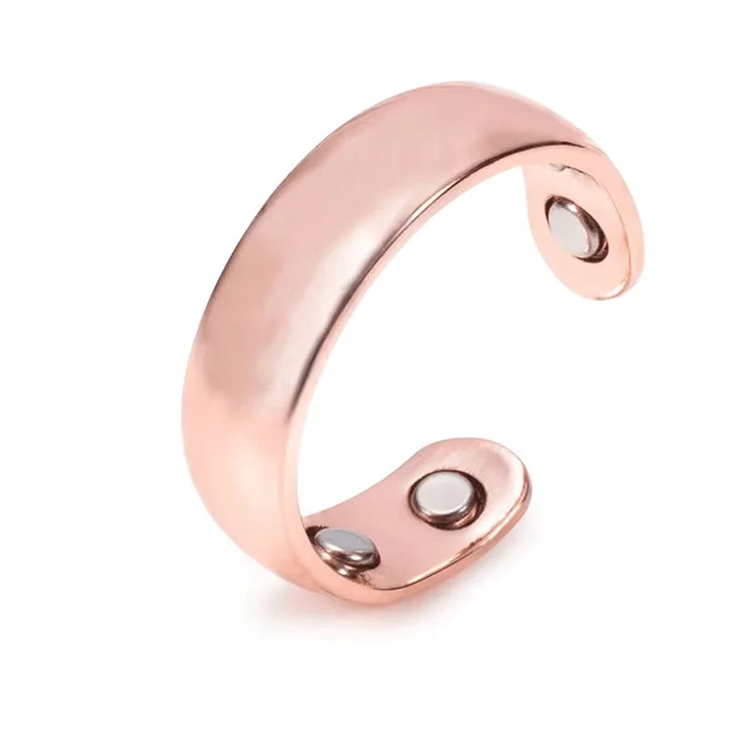 Anti Snoring Acupressure Ring - Adjustable Natural Sleep Aid Tidesmit 4 Magnet Rose Gold Tidesmit