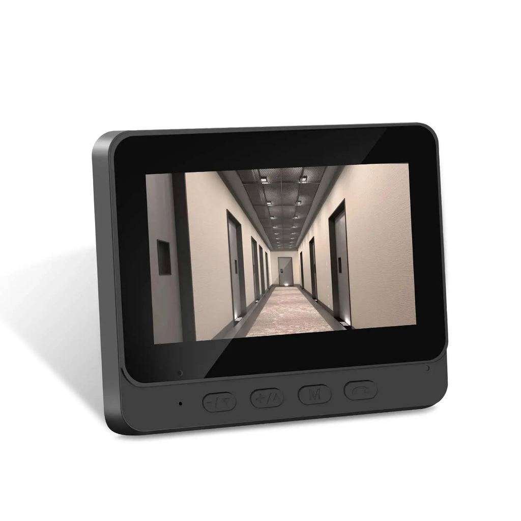 Podofo 4.3" Monitor Wireless Doorbell Camera Infrared Night Vision Door Ring Intercom Video Two-Way Audio Visual Doorbell Monit