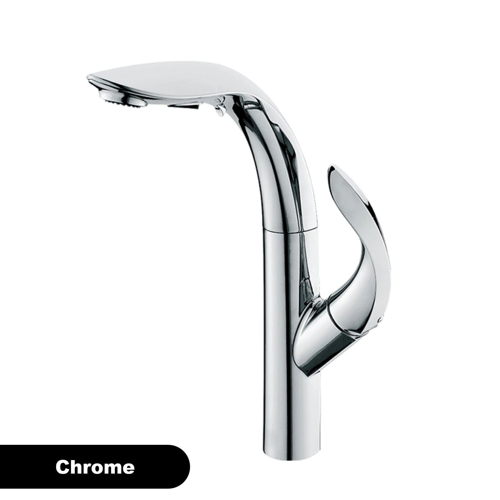 Luxury Brass Gold Touch Switch Kitchen Faucet Pull-Out Design 1 Hole Single Handle Hot and Cold Water Sink 2 Function Mixer
