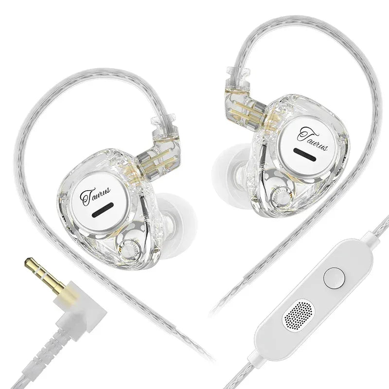 Tidesmit Dual Dynamic Driver Wired Earphones With Microphone Clear mic Tidesmit