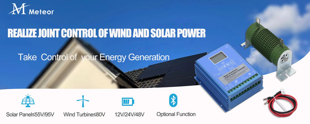 MPPT Wind Solar Hybrid Charge Controller Wind 3000W & Solar 3000W 12/24V/48V Automatic Hybrid Controller With Dump Load Resistor