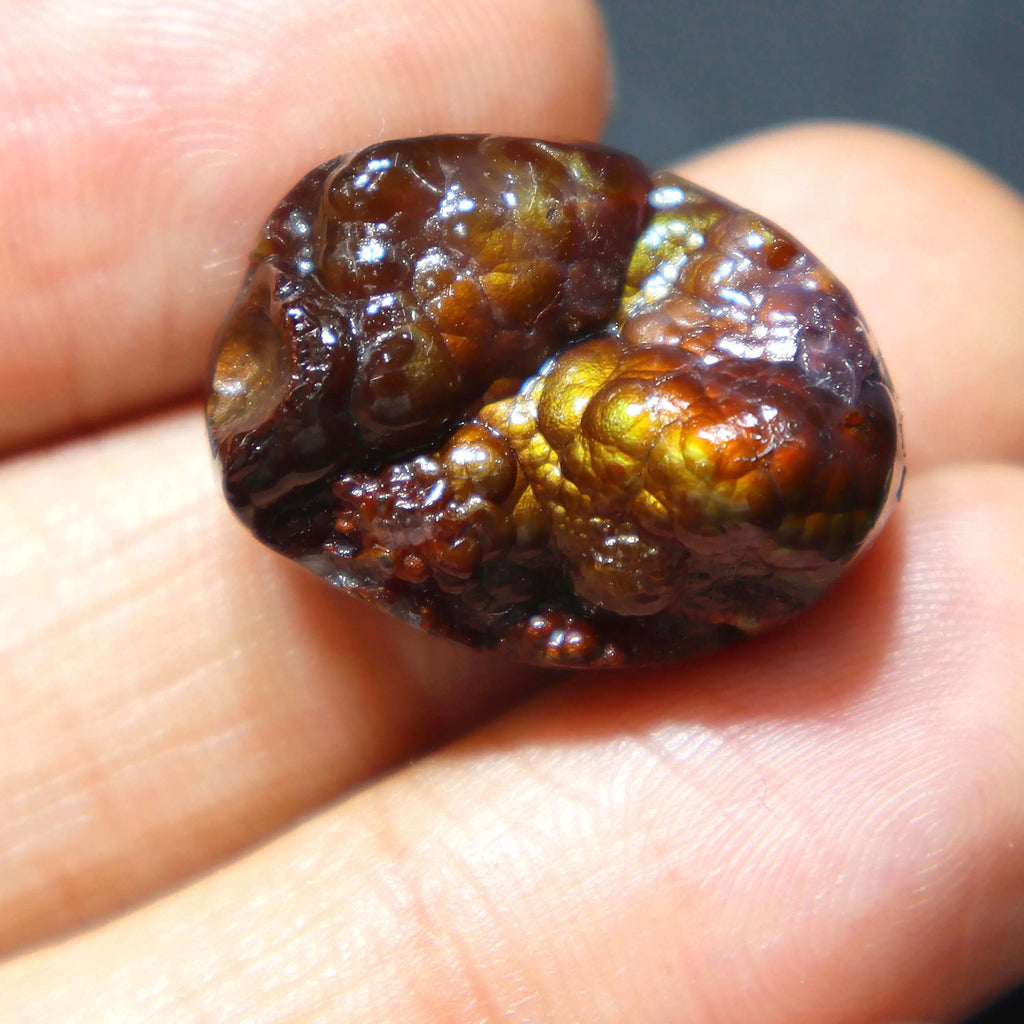 Rare Mexican Fire Agate Loose Stone Cabochon Unique Fire Agate Handmade Jewelry Fire Agate Cabochon Polished for Jewelry Making