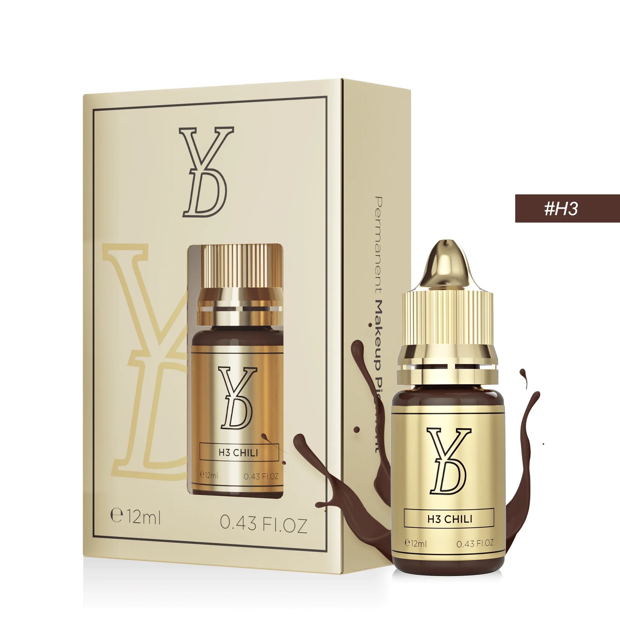 Microblading Pigment Ink Set - 8-Piece Professional Fluid Cream Permanent Makeup Machines H3 CHILI Tidesmit