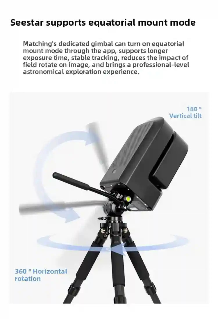 Seestar S50 Smart Telescope | All-In-One Digital Stargazing Kit Tidesmit