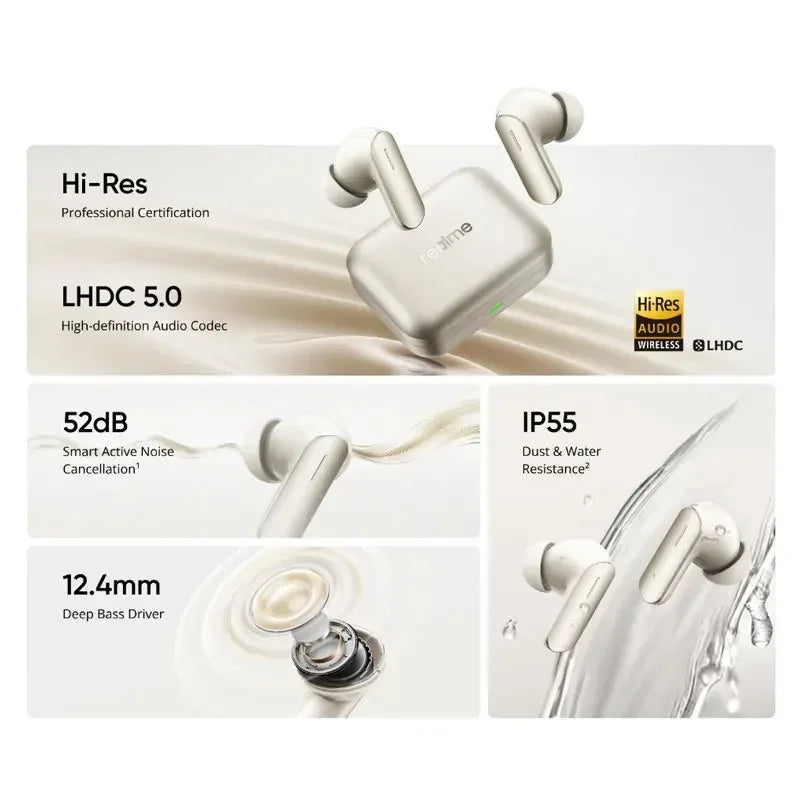 Realme Buds Air 7 Wireless Earphones 52H Battery Life - Tidesmit Tidesmit