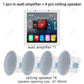 Home Smart Audio Android 11 WIFI System TUYA Control Panel Bluetooths Wall Amplifier Ceiling Speakers ALEXA Voice Music Player