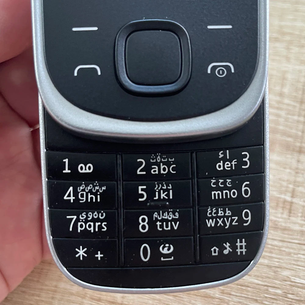 Original 7230 Mobile Cell Phone Unlocked English Russian Hebrew Arabic Keyboard 2G 3G GSM Cellphone. Made in Finland