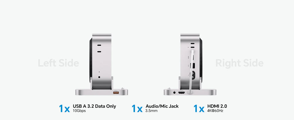 Mac Mini M4 Docking Station with 4K HDMI and M.2 SSD Expansion Tidesmit